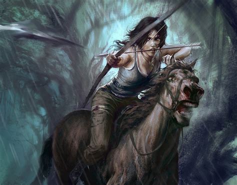 lara croft with horse porn|Lara Croft Horse Porn Videos 